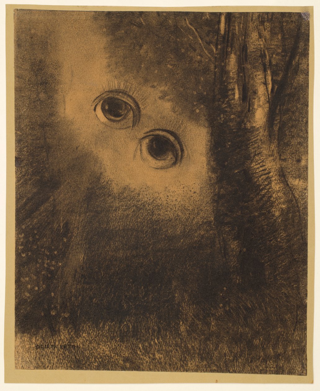 森林之眼 作者 奥迪隆·雷顿（Odilon Redon）