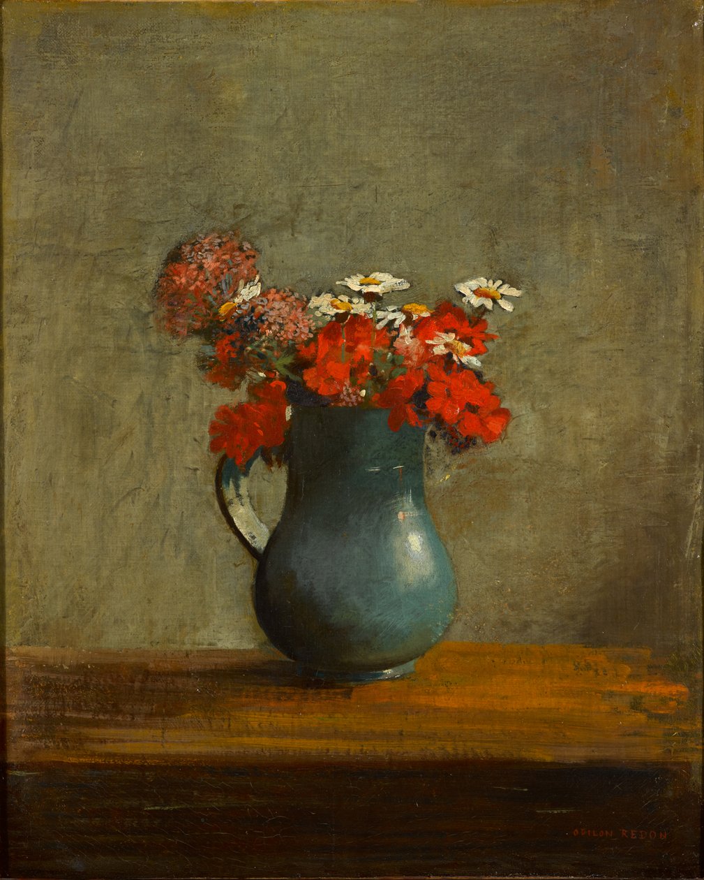 花瓶里的花 作者 奥迪隆·雷顿（Odilon Redon）