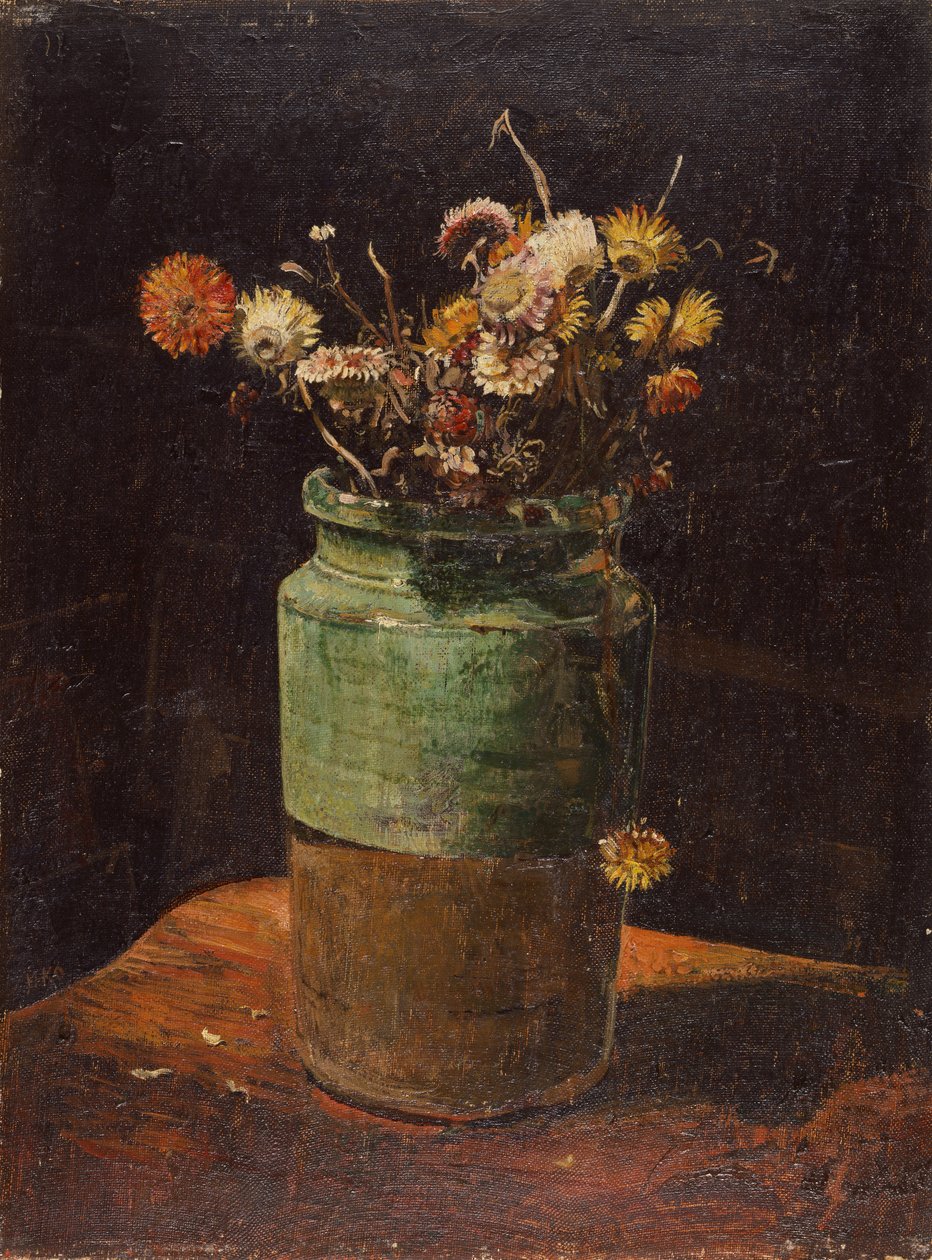 花瓶里的花 作者 奥迪隆·雷顿（Odilon Redon）