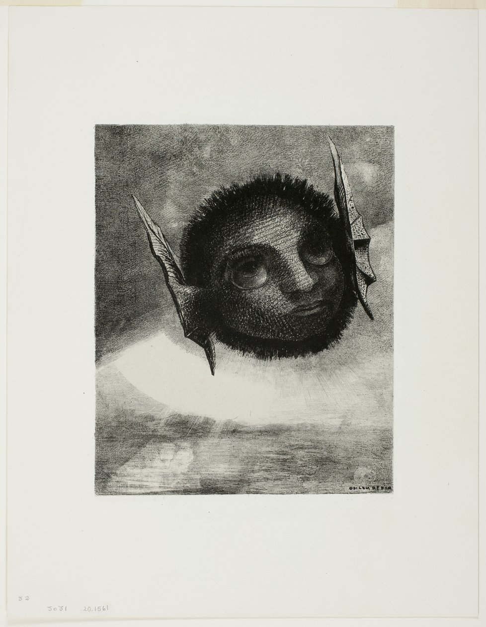侏儒》，《梦中》第六版 作者 奥迪隆·雷顿（Odilon Redon）