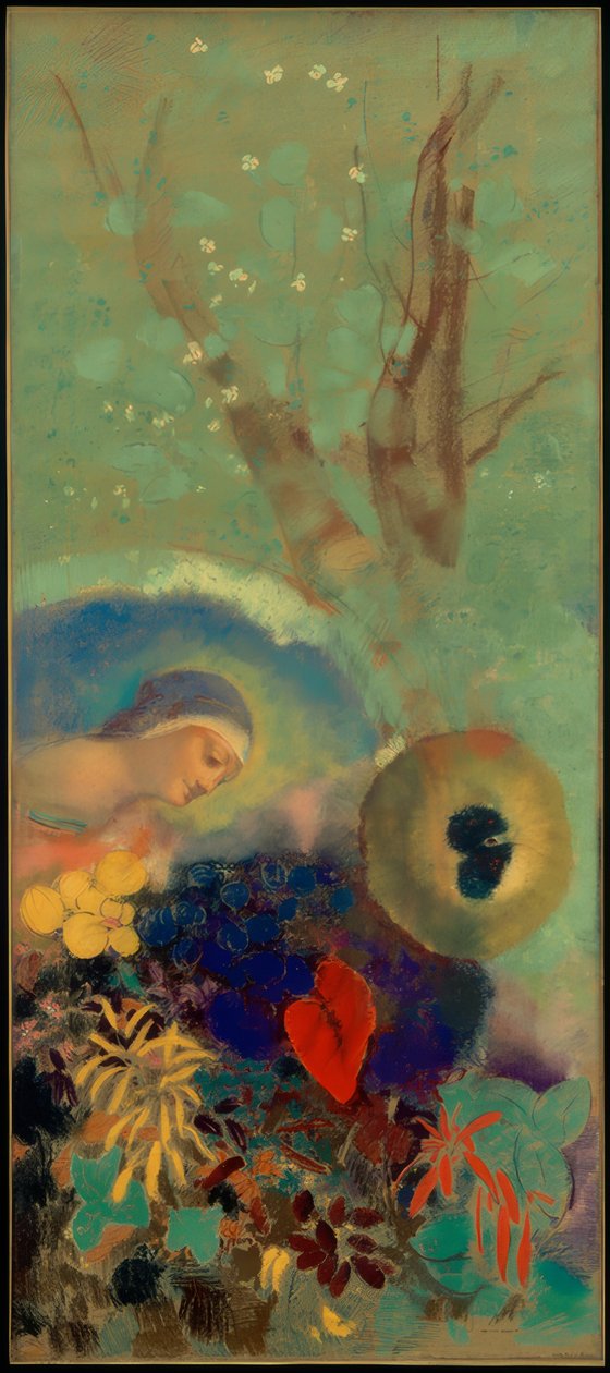 向达芬奇致敬 作者 奥迪隆·雷顿（Odilon Redon）