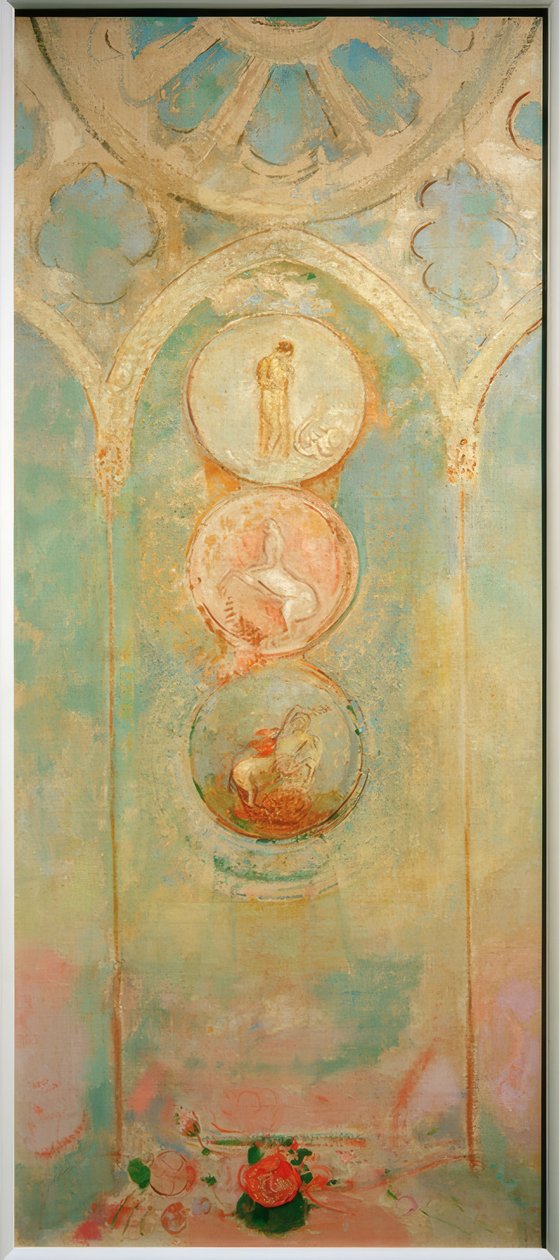 教堂窗户用纸板 作者 奥迪隆·雷顿（Odilon Redon）