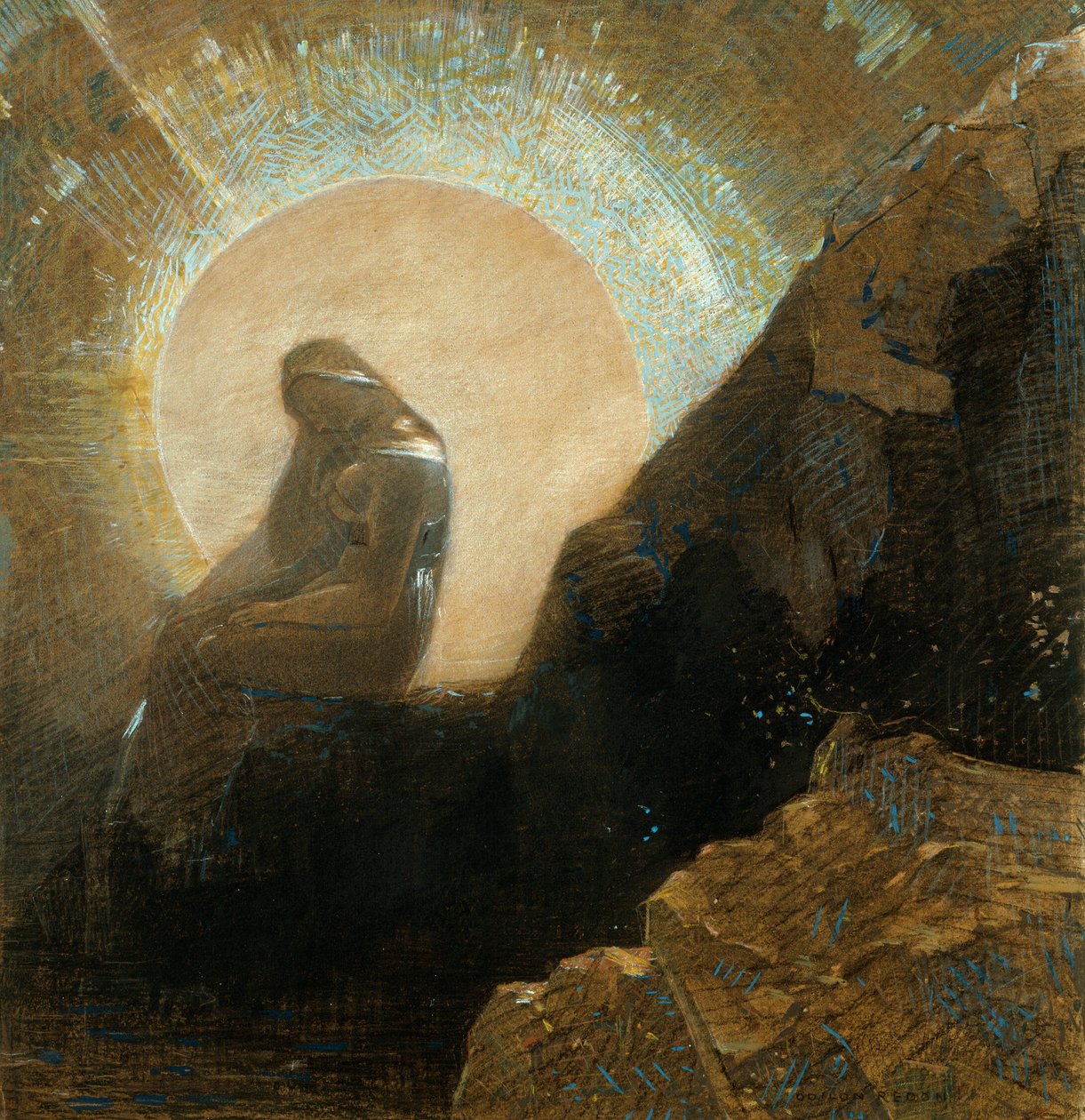 忧郁 作者 奥迪隆·雷顿（Odilon Redon）