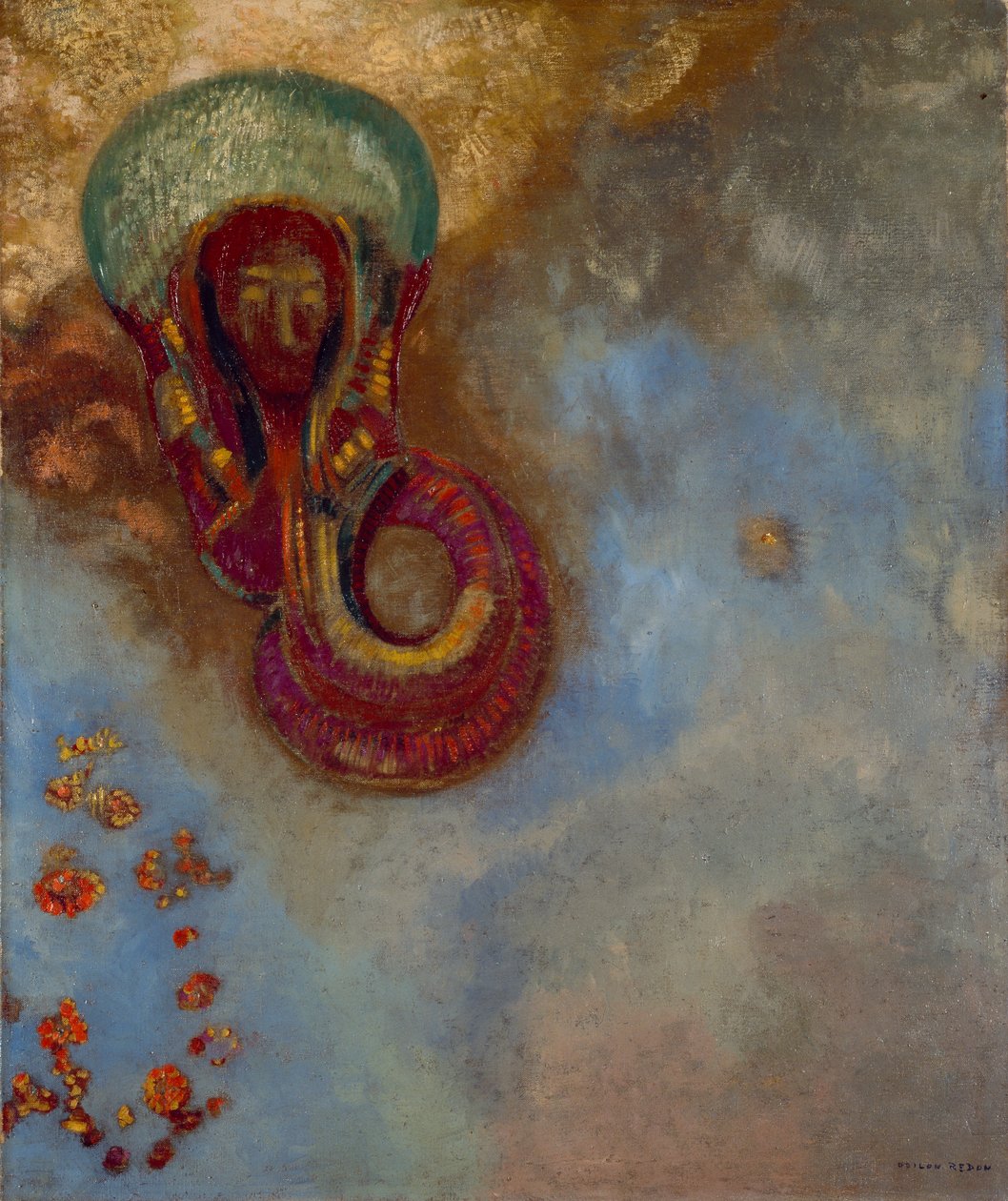 Oannes 作者 奥迪隆·雷顿（Odilon Redon）
