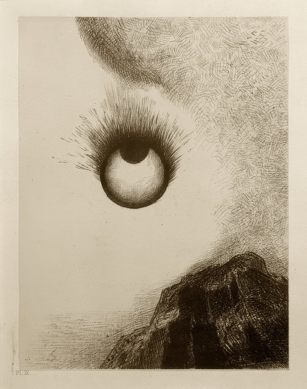 各地的苏木都在熊熊燃烧 作者 奥迪隆·雷顿（Odilon Redon）
