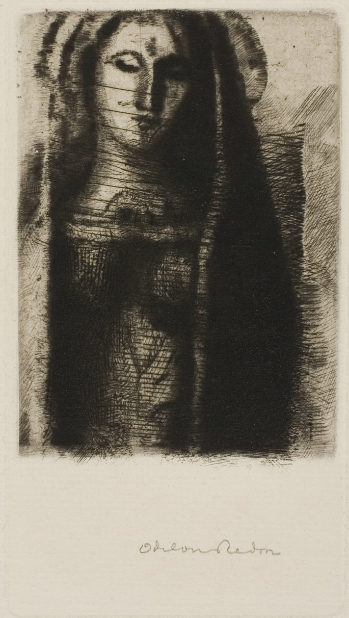 马莱恩公主（小圣母） 作者 奥迪隆·雷顿（Odilon Redon）