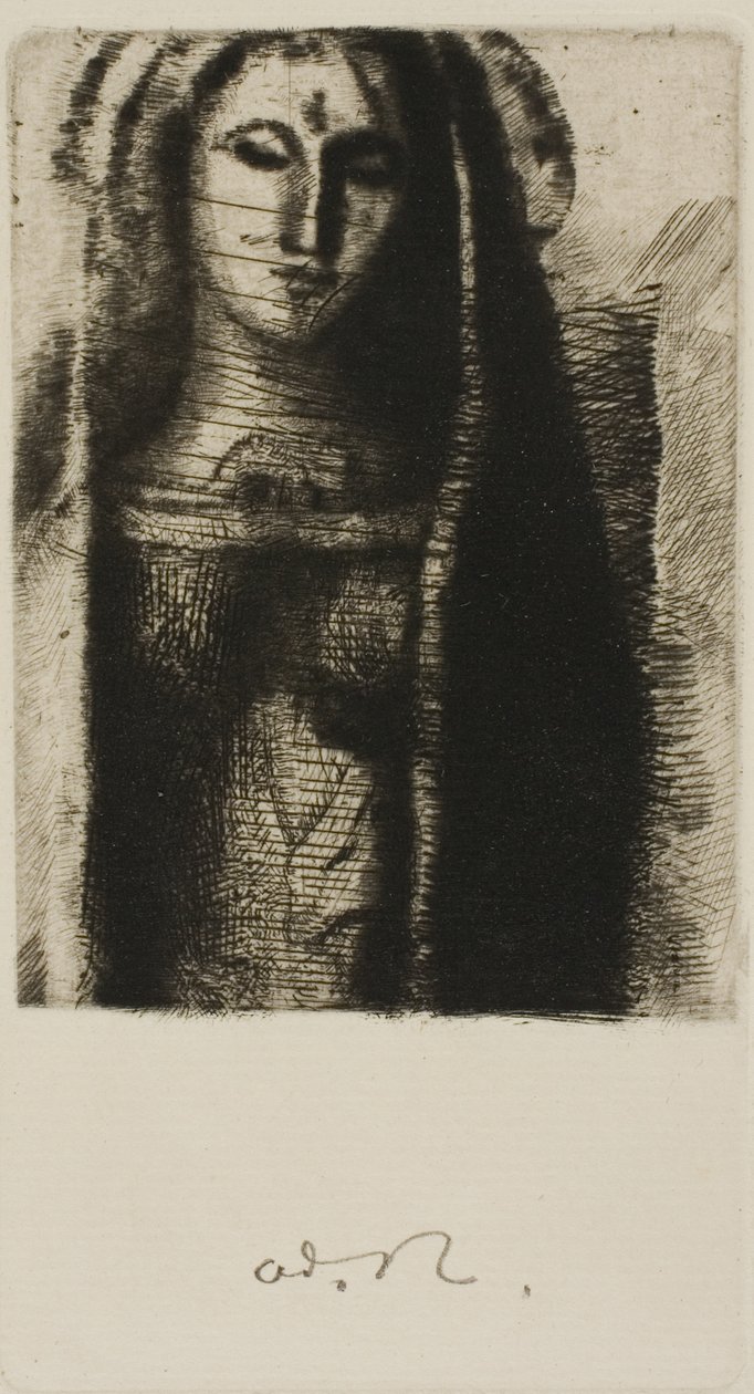 马莱恩公主（小圣母） 作者 奥迪隆·雷顿（Odilon Redon）