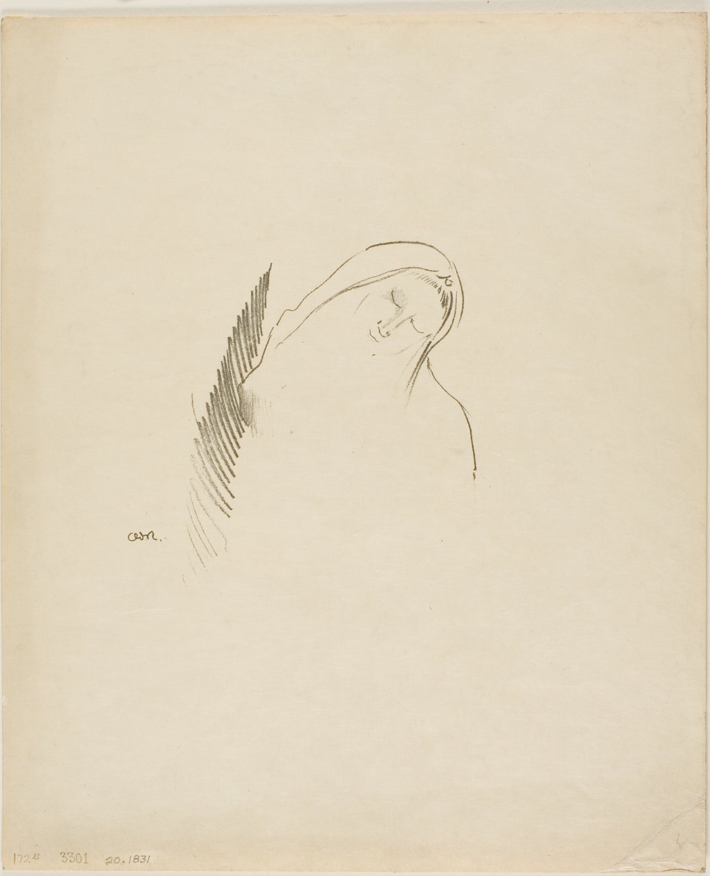 睡眠 作者 奥迪隆·雷顿（Odilon Redon）
