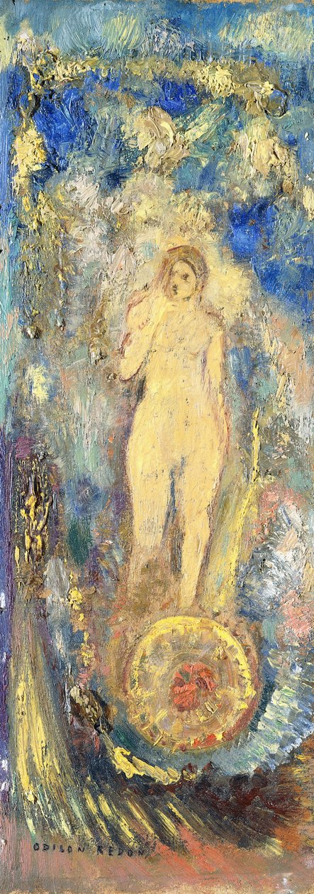 命运之轮 作者 奥迪隆·雷顿（Odilon Redon）