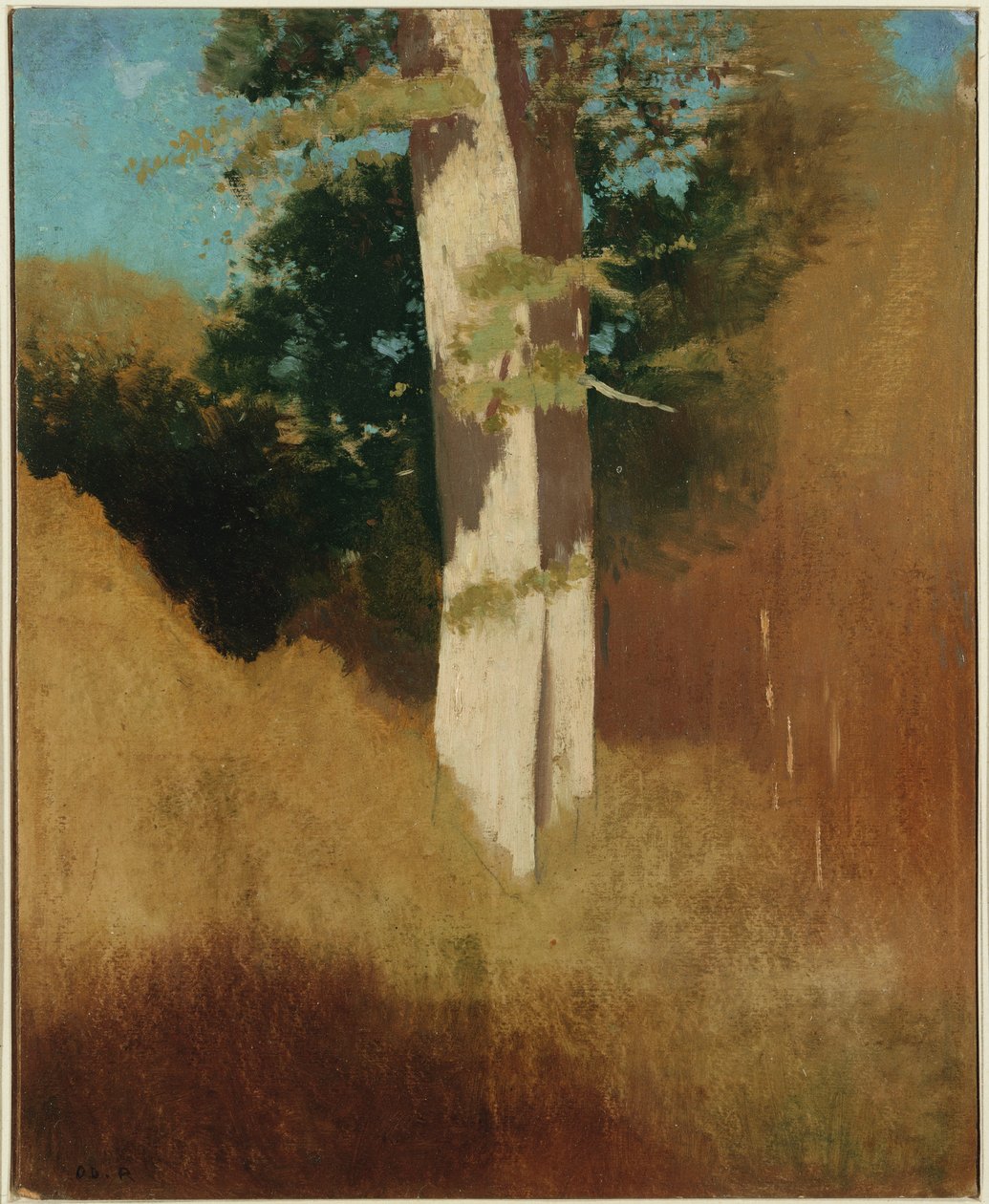 蓝蓝的天空树 作者 奥迪隆·雷顿（Odilon Redon）