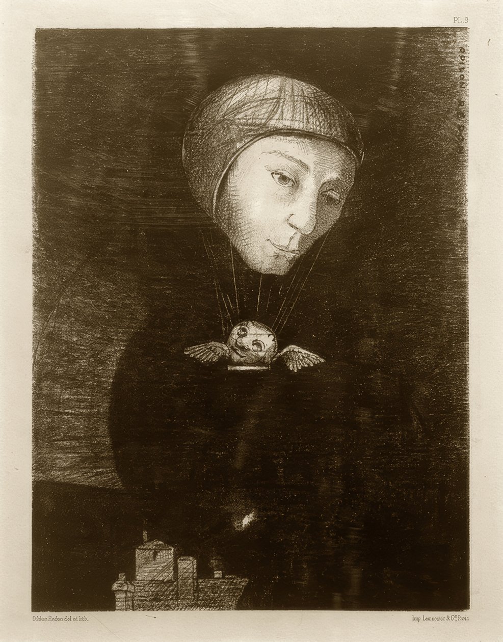 Triste montée 作者 奥迪隆·雷顿（Odilon Redon）