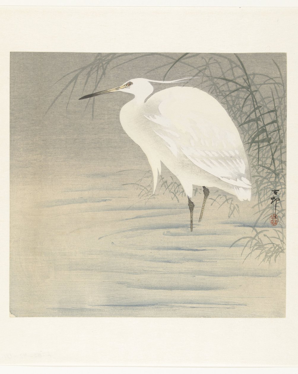 小白鹭 作者 大原功臣