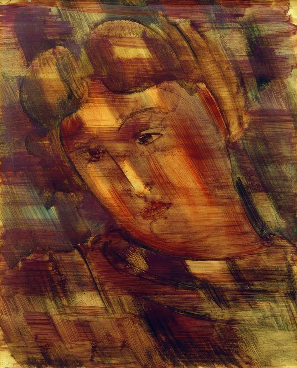 小头向左倾斜 作者 奥斯卡·施勒默（Oskar Schlemmer）