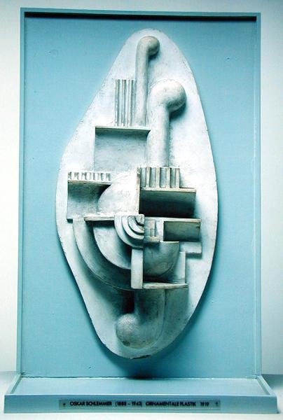 救济，1919年（木） 作者 奥斯卡·施勒默（Oskar Schlemmer）