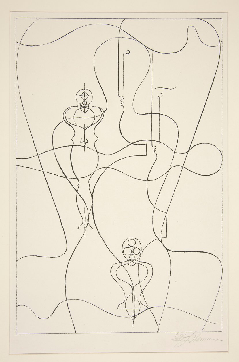 抽象 作者 奥斯卡·施勒默（Oskar Schlemmer）