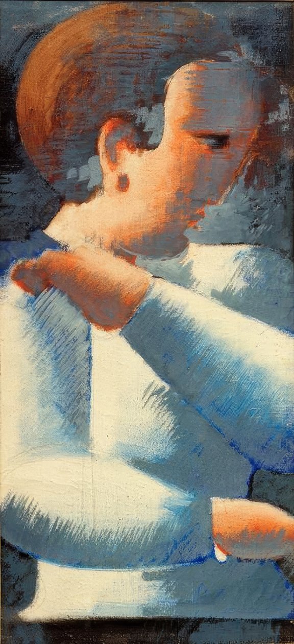 蓝白色的男孩 作者 奥斯卡·施勒默（Oskar Schlemmer）