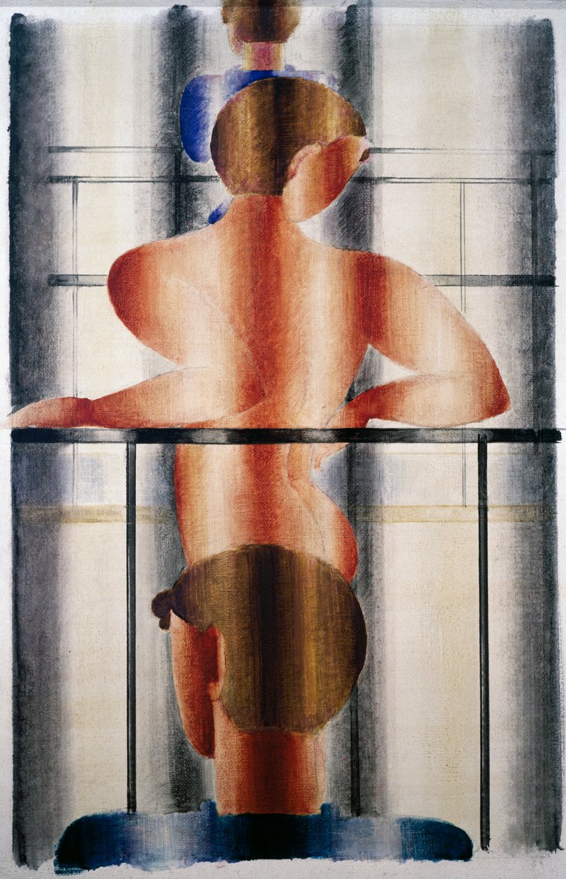 栏杆场景 作者 奥斯卡·施勒默（Oskar Schlemmer）