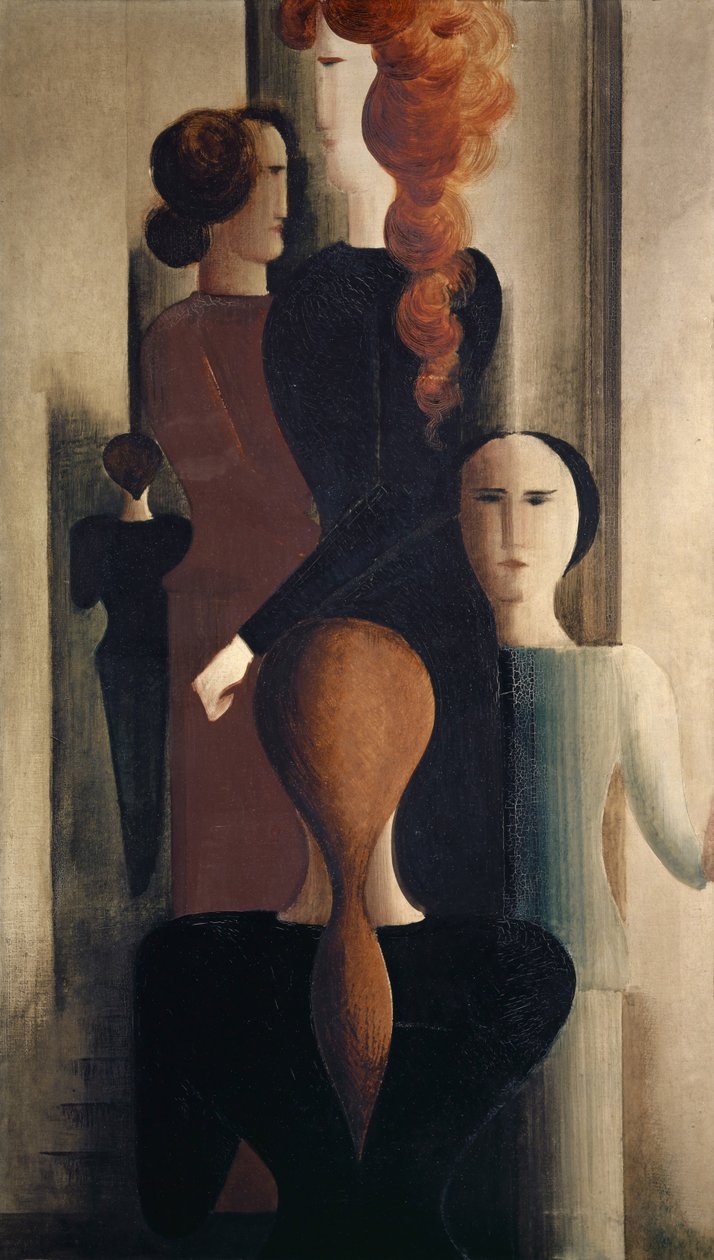 楼梯上的女人 作者 奥斯卡·施勒默（Oskar Schlemmer）