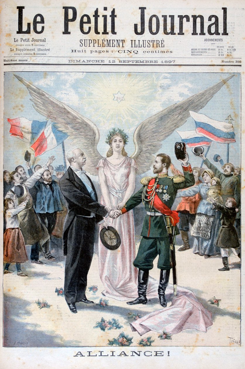 法俄联盟，1897年 作者 奥斯瓦尔多·托法尼（Oswaldo Tofani）