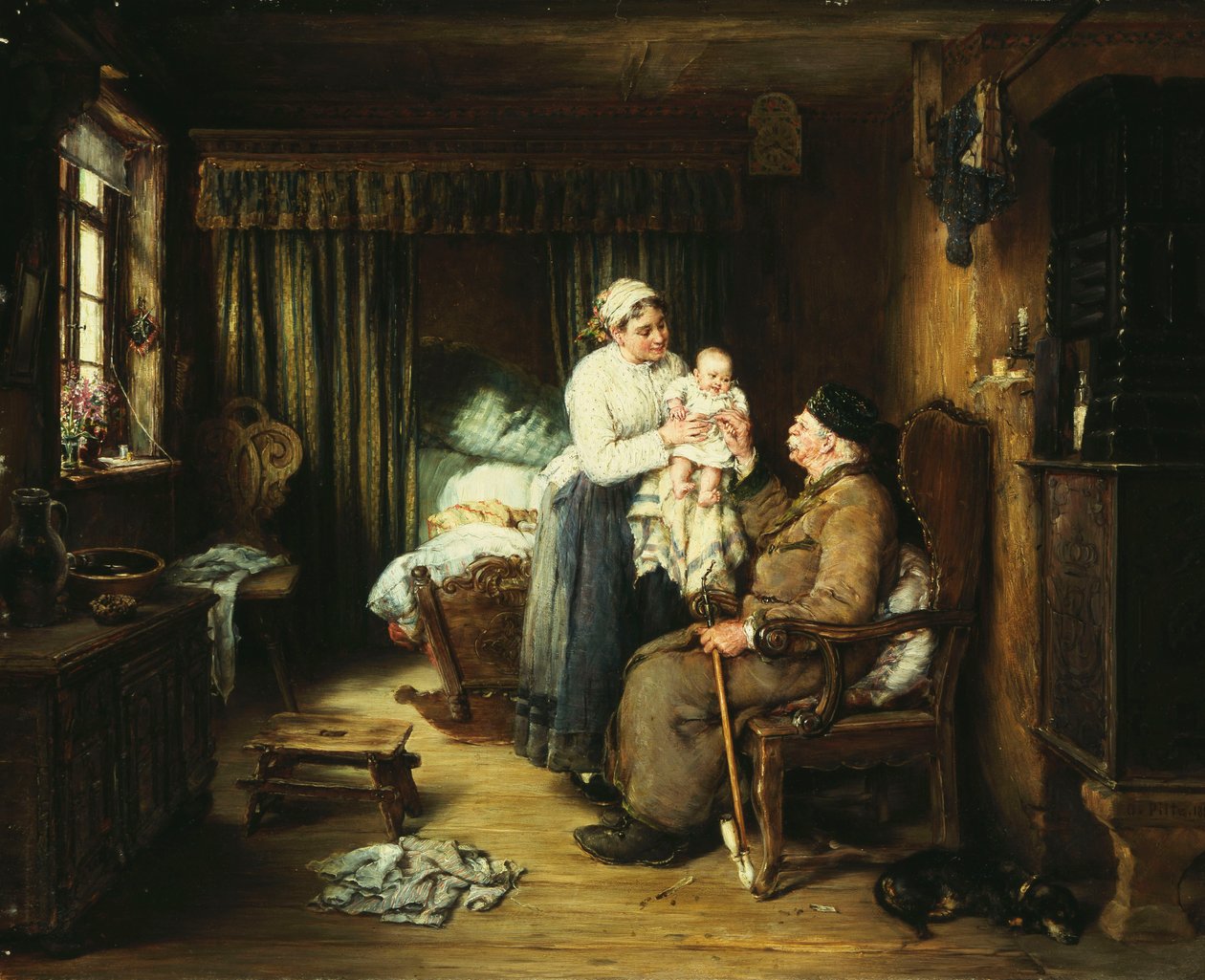 祖父的拜访，1889年 作者 奥托·皮尔兹（Otto Piltz）