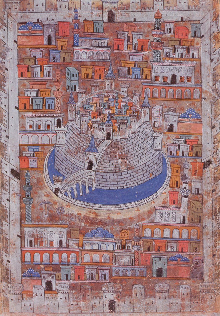 阿勒颇地图，c.1600 作者 奥斯曼帝国学校