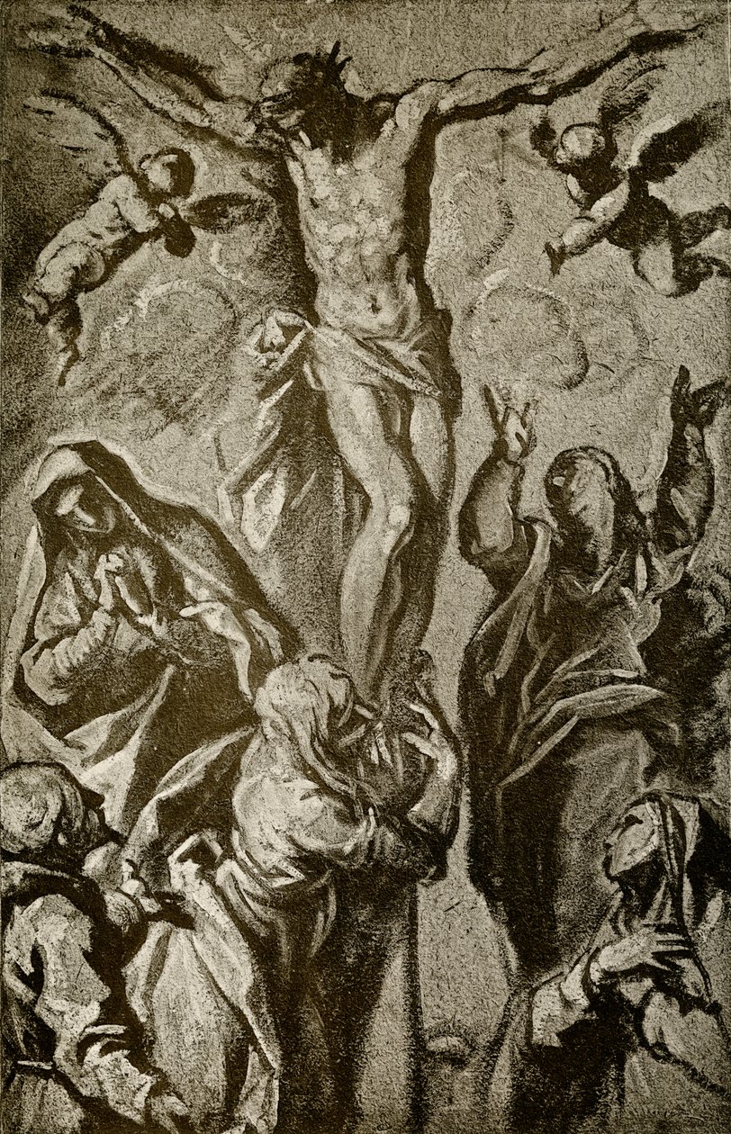 基督在十字架上 作者 帕尔玛（Palma Il Giovane）