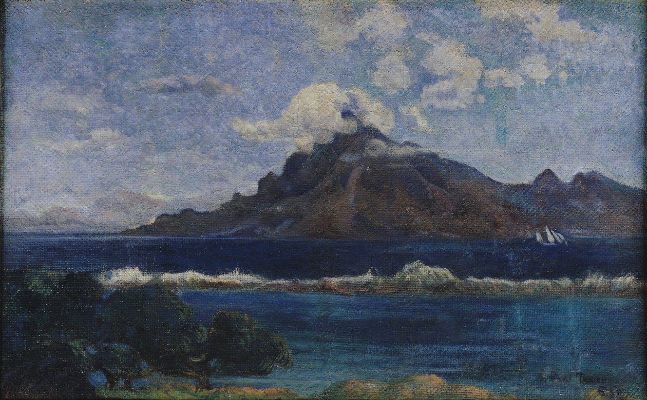 沿海马提尼克岛景观，1887年 作者 保罗·高更