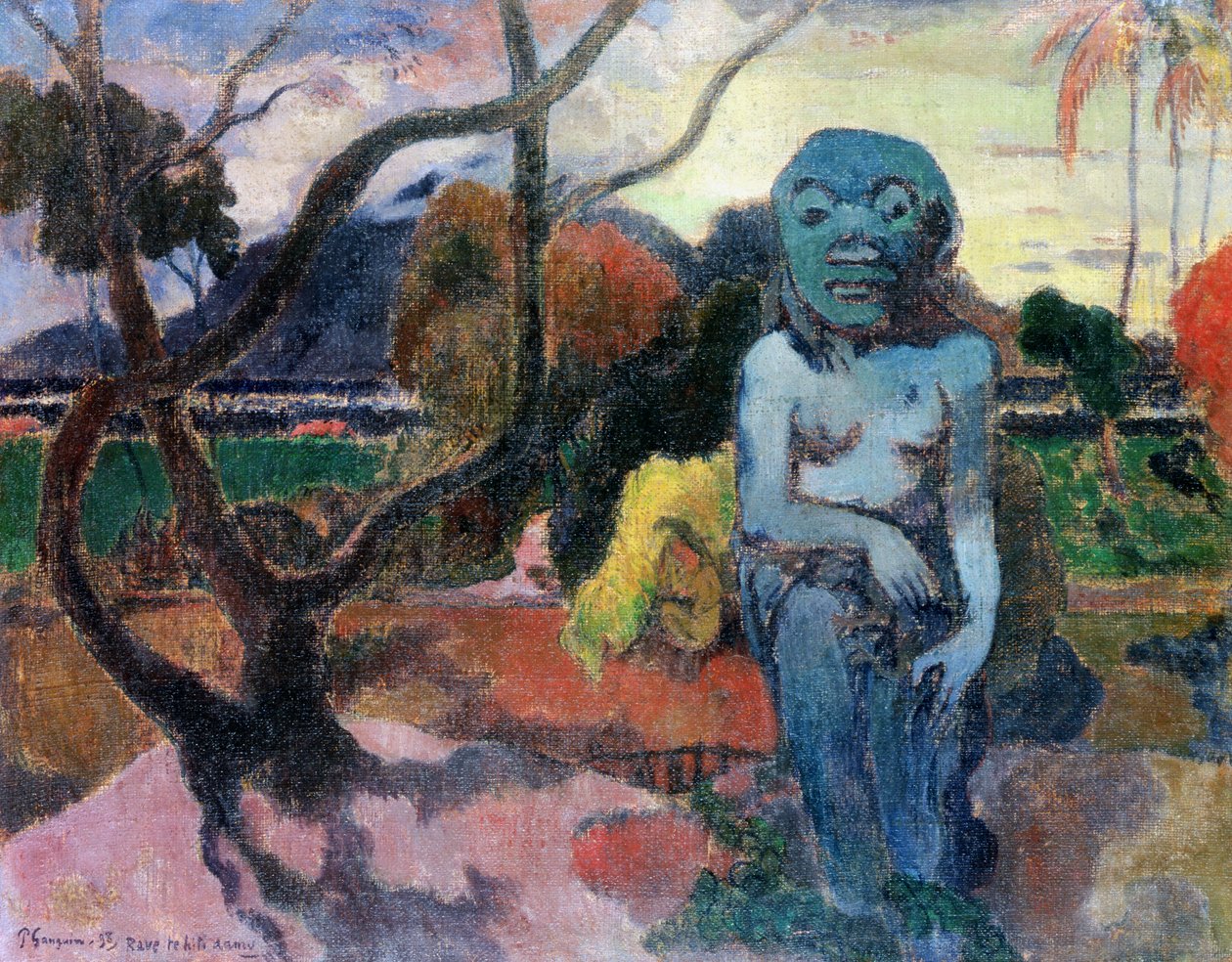 偶像（历史上的行为），1898年 作者 保罗·高更