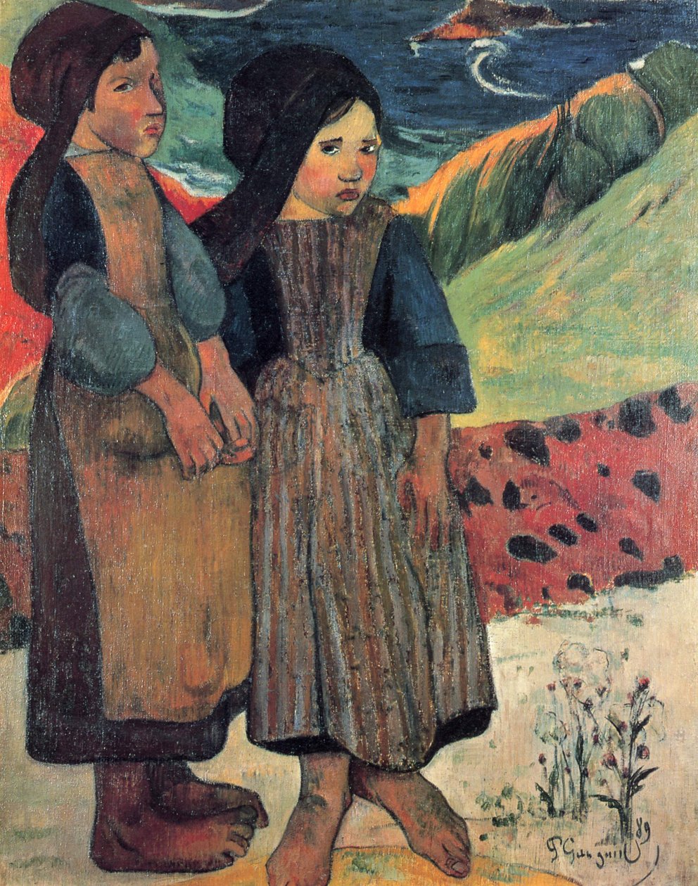 Little Breton am Meer 作者 保罗·高更