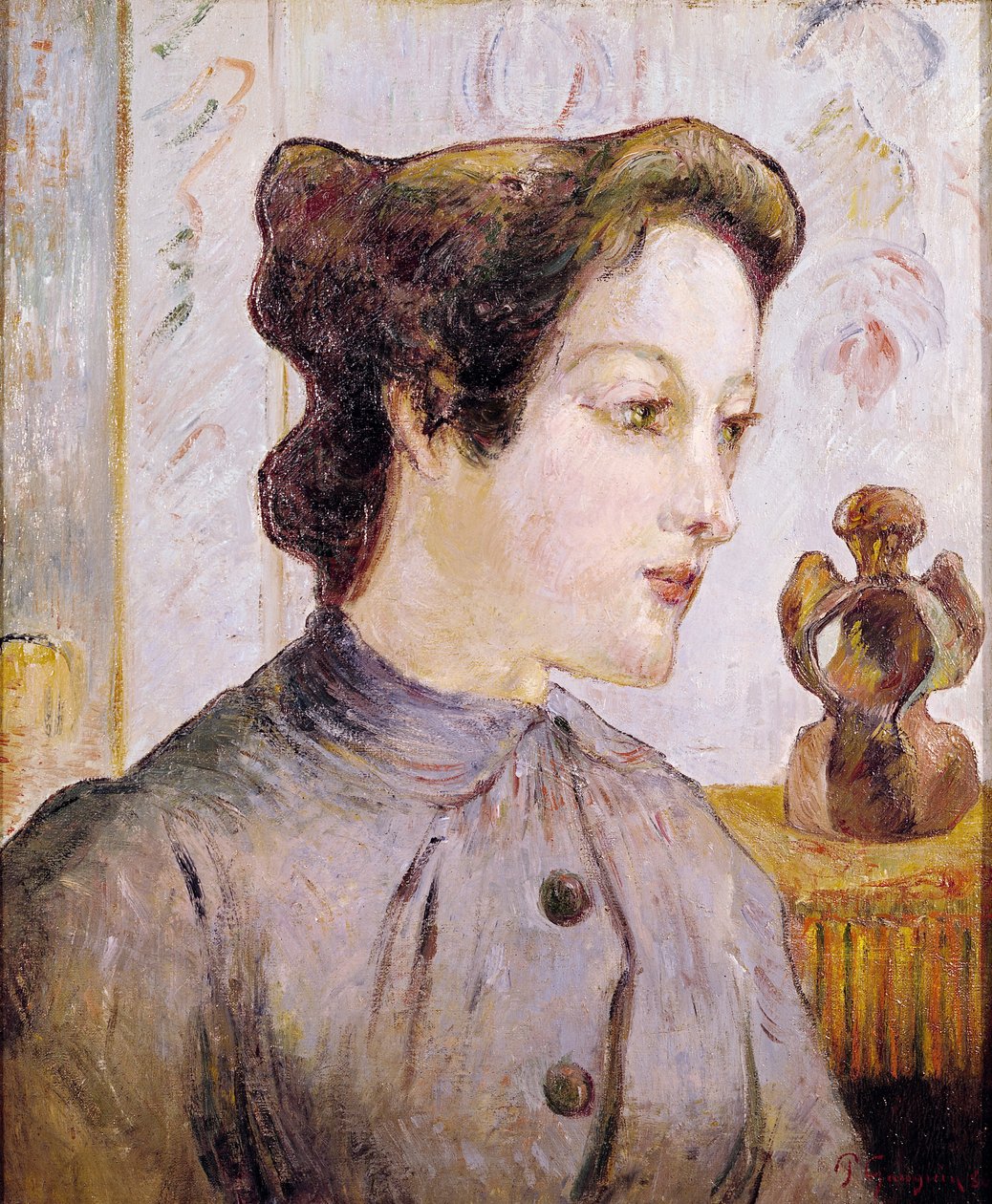 1886年一名年轻女子的画像 作者 保罗·高更