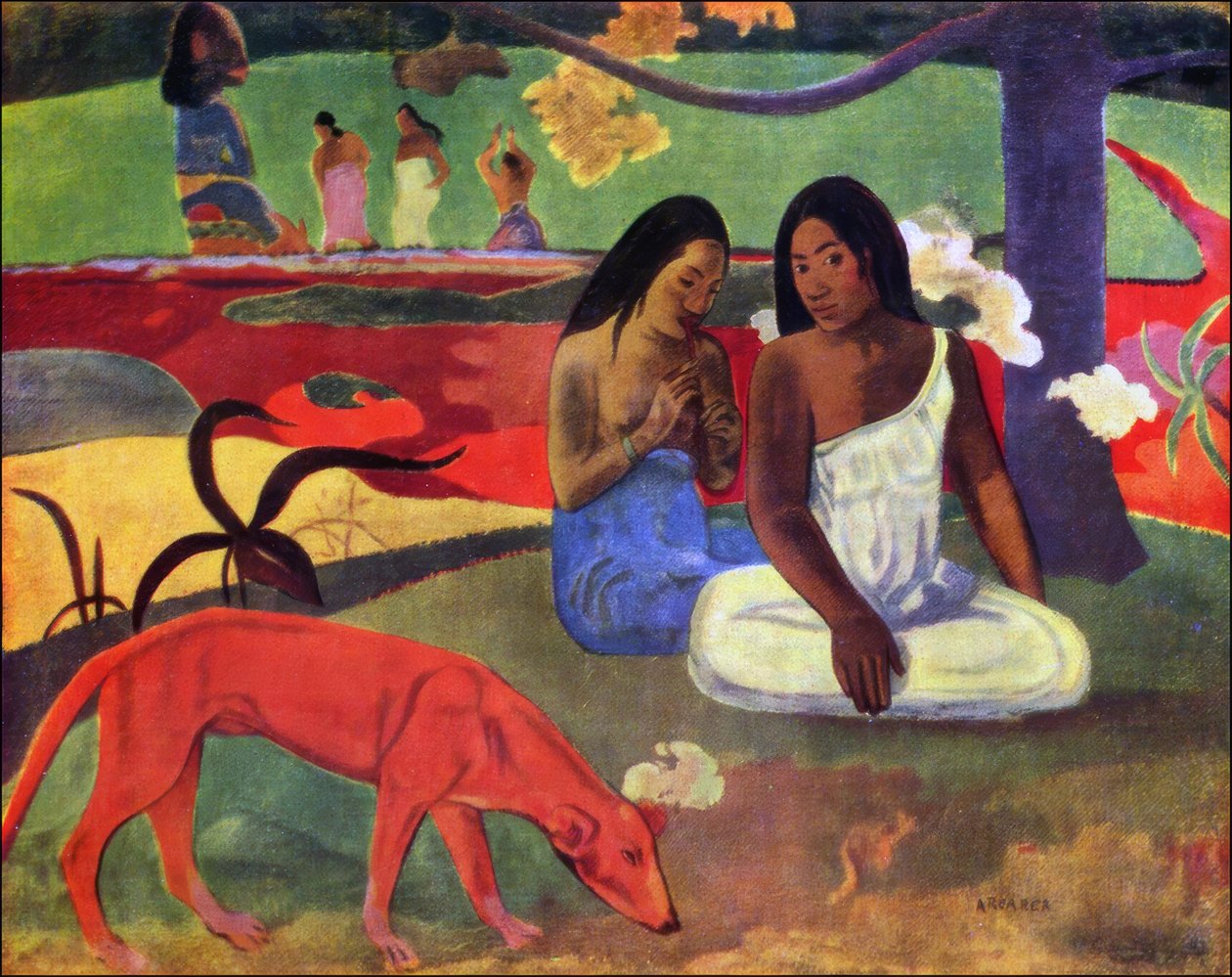 大溪地：Arearea或Joyousness，Paul Gauguin（1892） 作者 保罗·高更