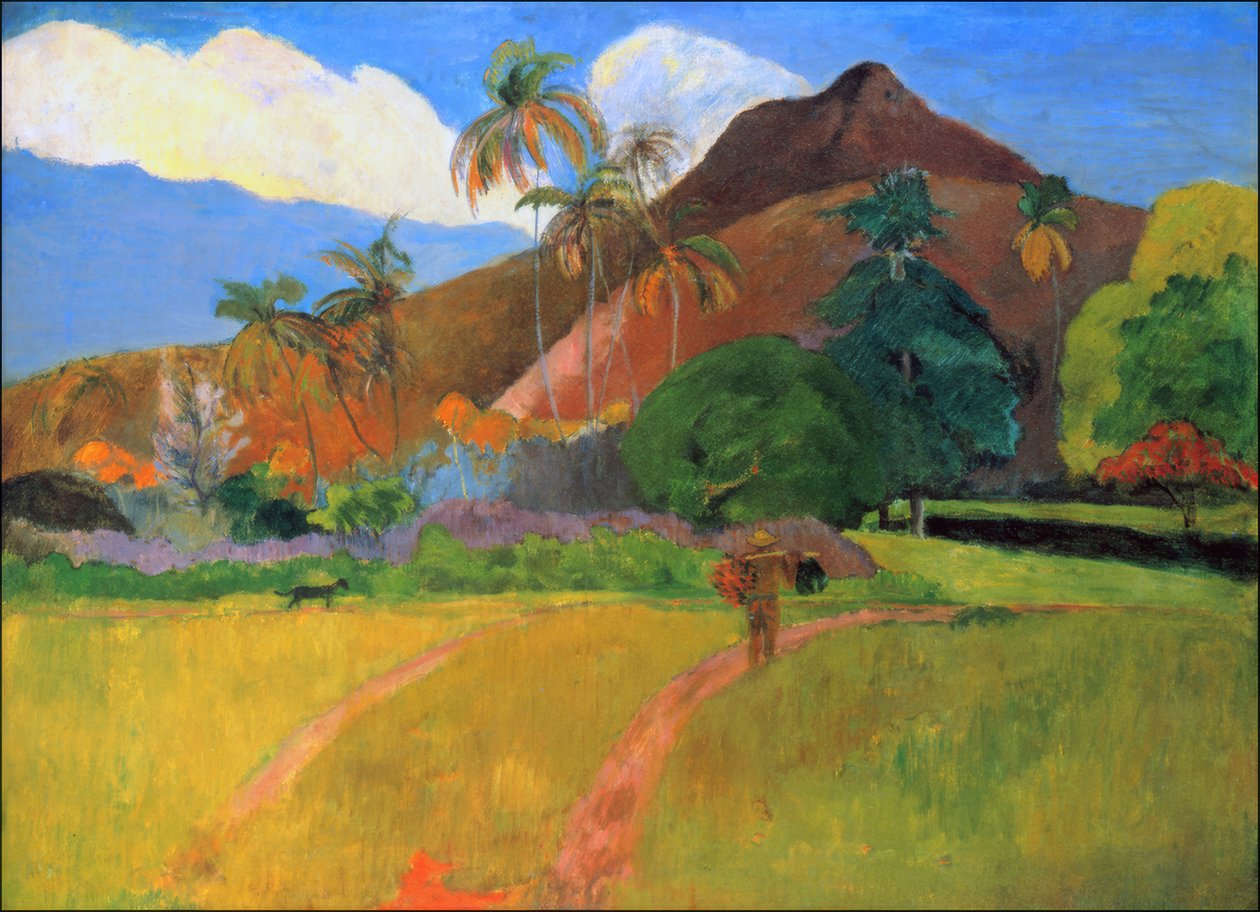 大溪地：大溪地景观，保罗·高更（1893） 作者 保罗·高更