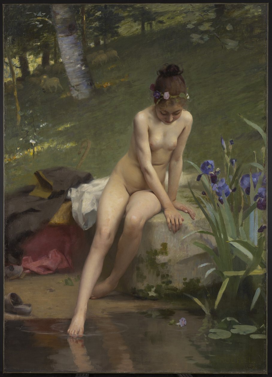 小牧羊女，1892年 作者 保罗·皮尔