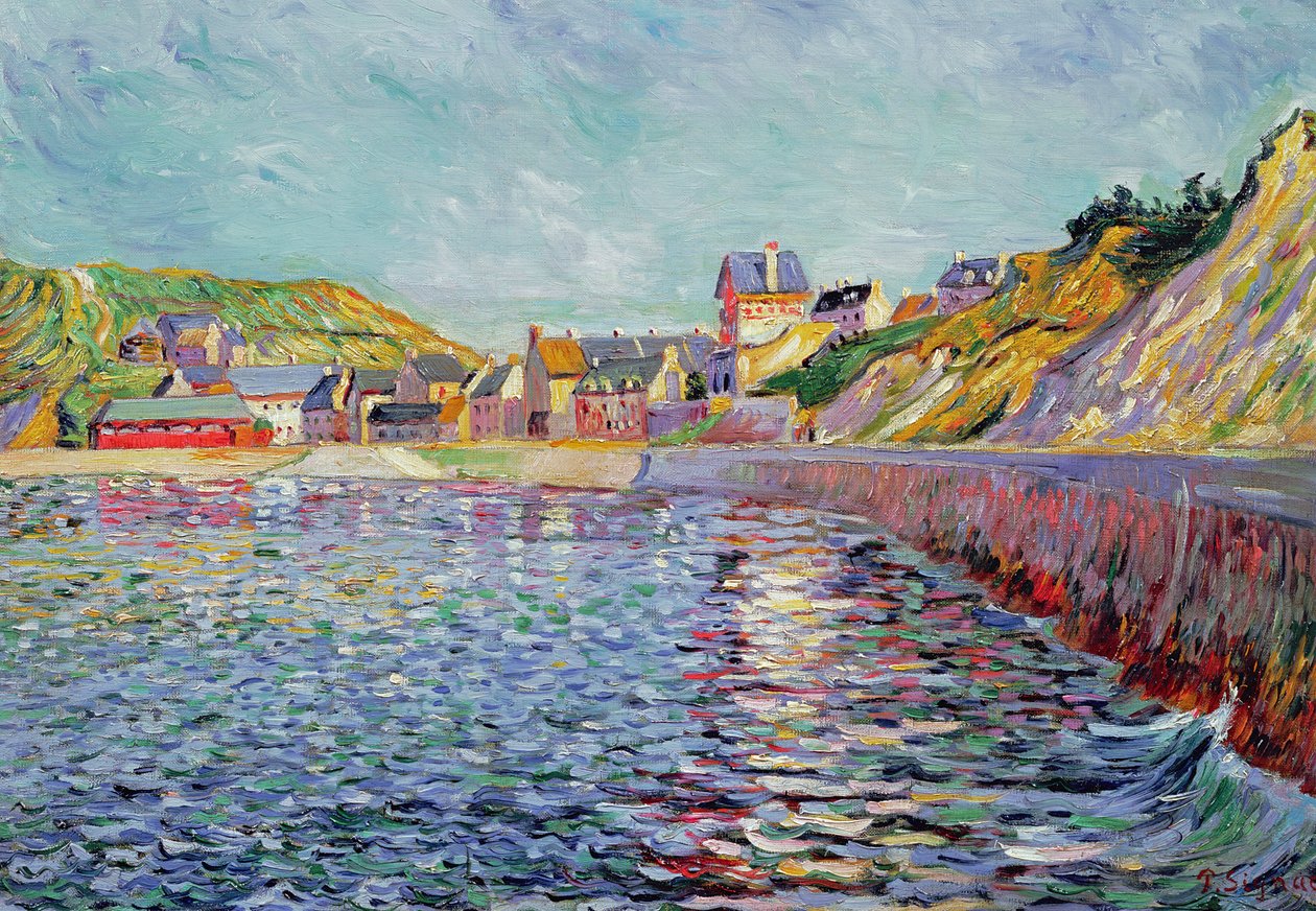 Port-en-Bessin，Calvados，c.1884 作者 保罗·西尼亚克