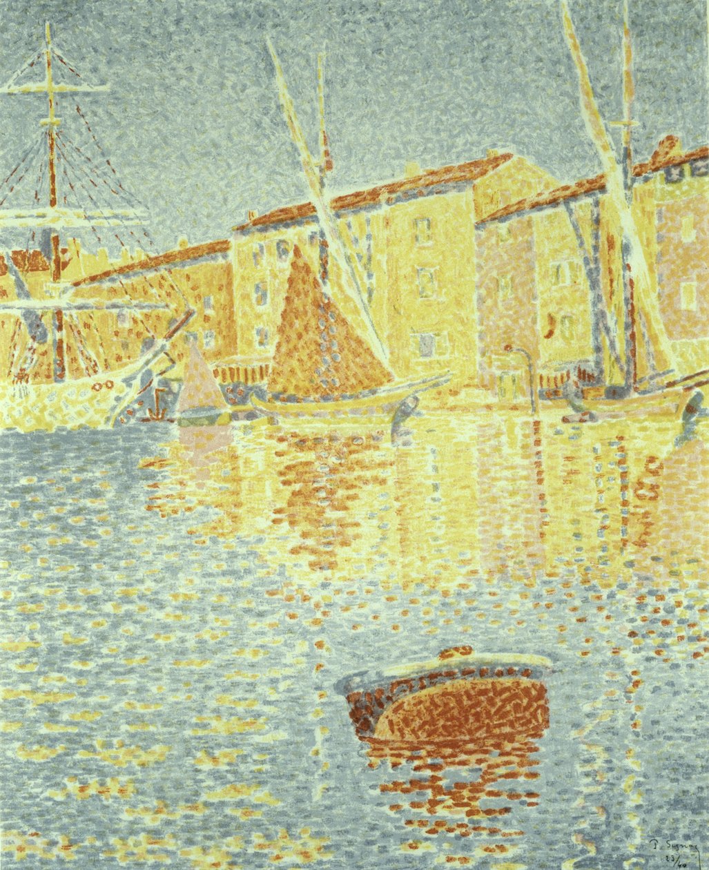 浮标，1894年 作者 保罗·西尼亚克