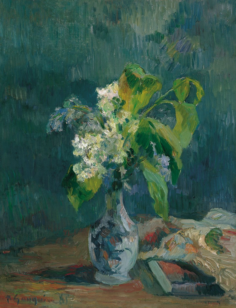 法语: Bouquet de lilas 丁香花 作者 保罗·高更