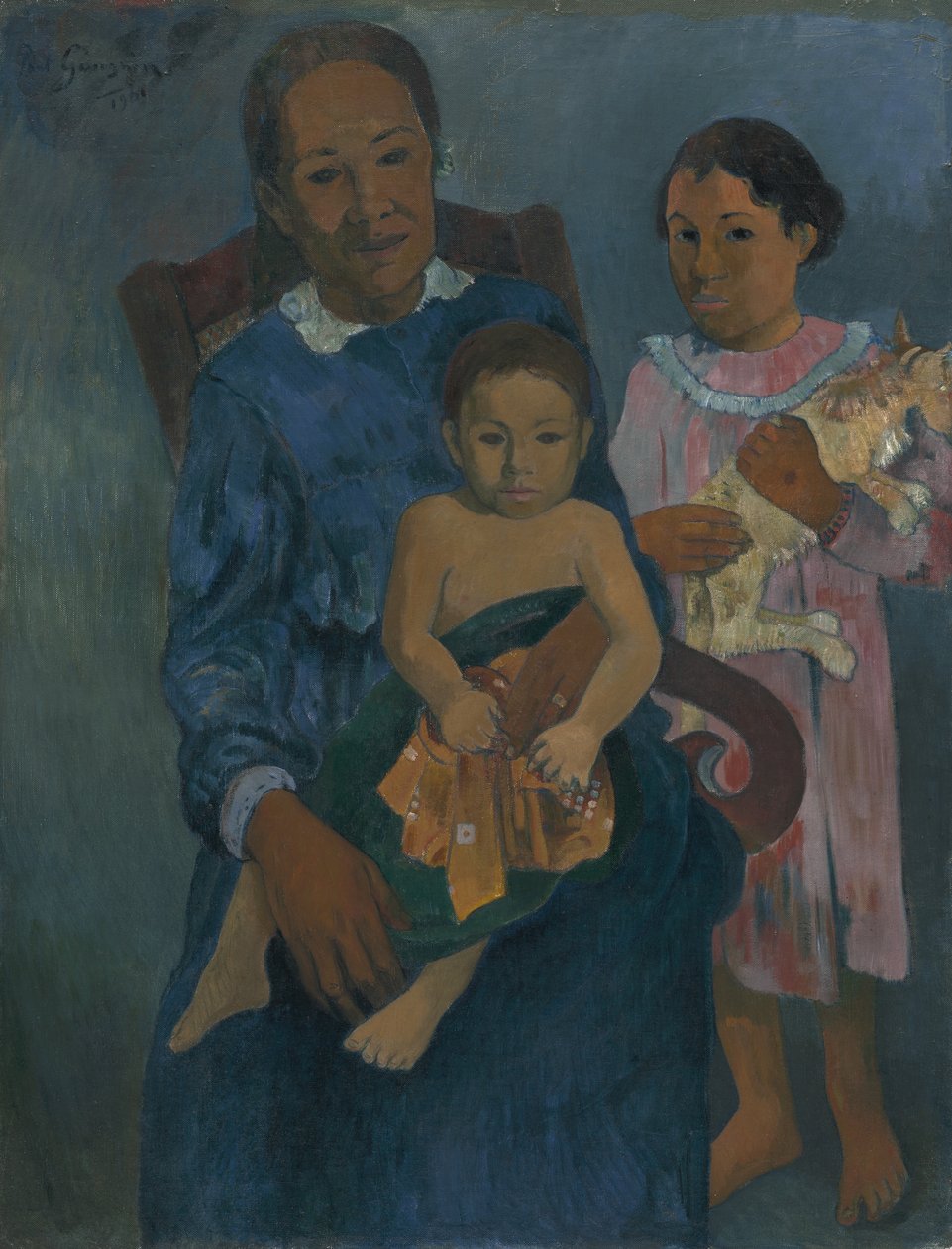 1901年，波利尼西亚妇女和儿童 作者 保罗·高更