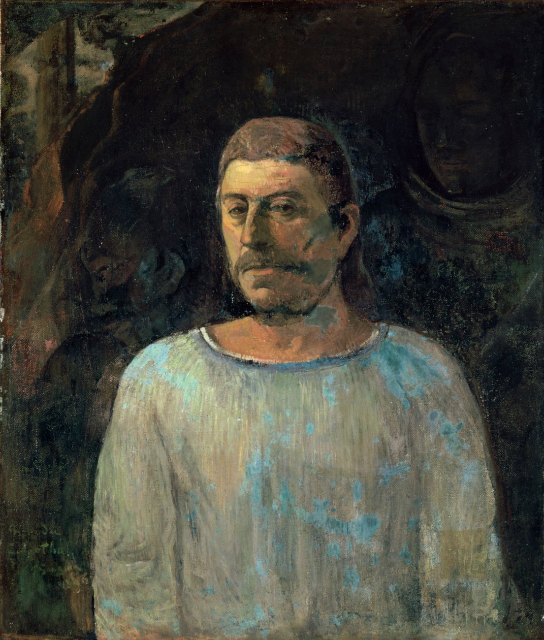 自画像，1896年 作者 保罗·高更
