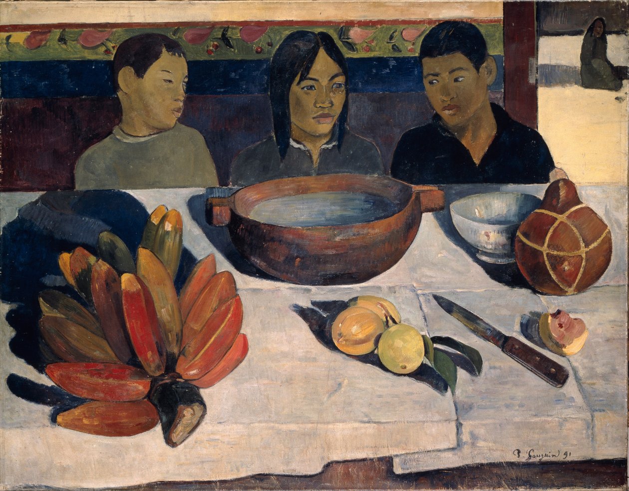 香蕉餐，1891年 作者 保罗·高更