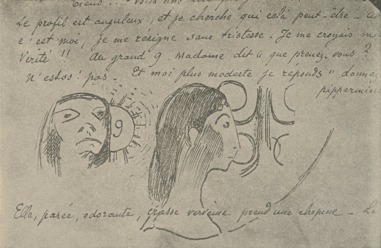剖面为角形，1936年 作者 保罗·高更