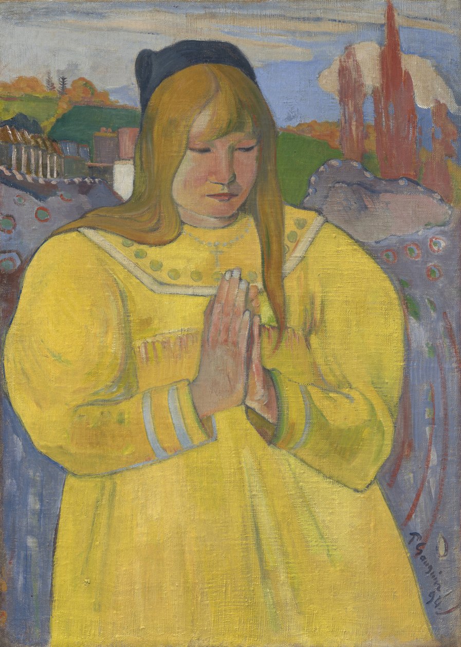 基督教少女，1894年 作者 保罗·高更