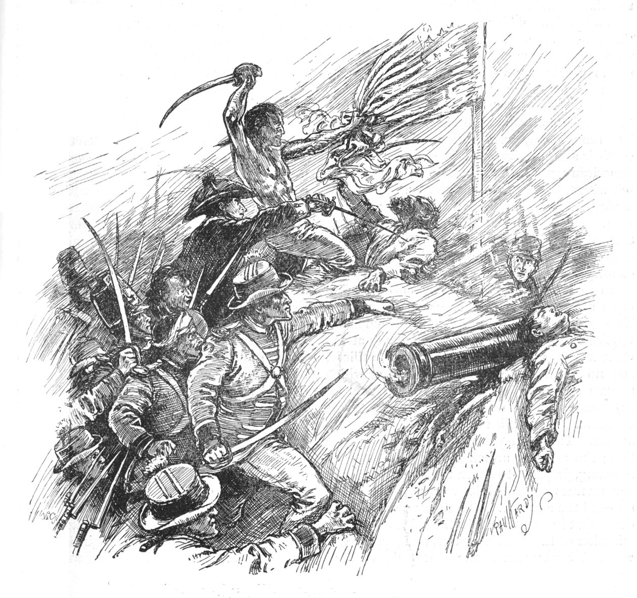 他们为扩大城墙而奋斗，1902年 作者 保罗·哈迪
