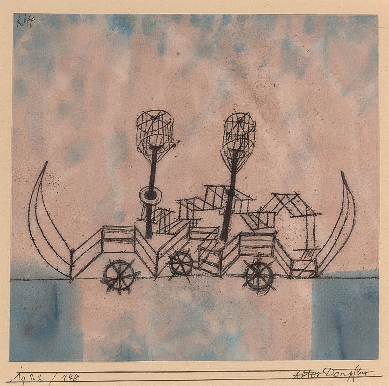老轮船。 1922年 作者 保罗·克莱