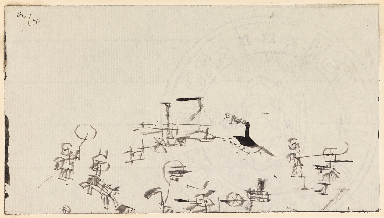 活泼的海滩，1926年。 作者 保罗·克莱