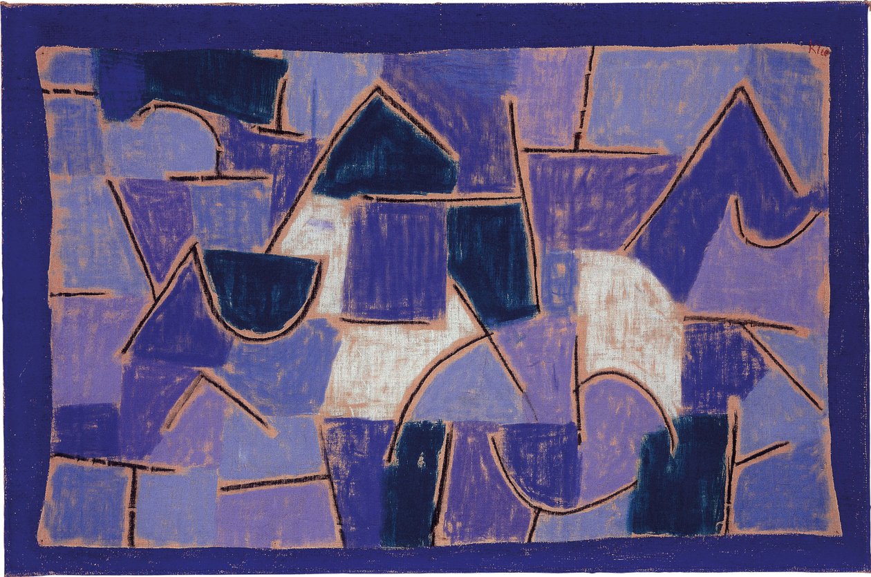 蓝色之夜，1932年。 作者 保罗·克莱