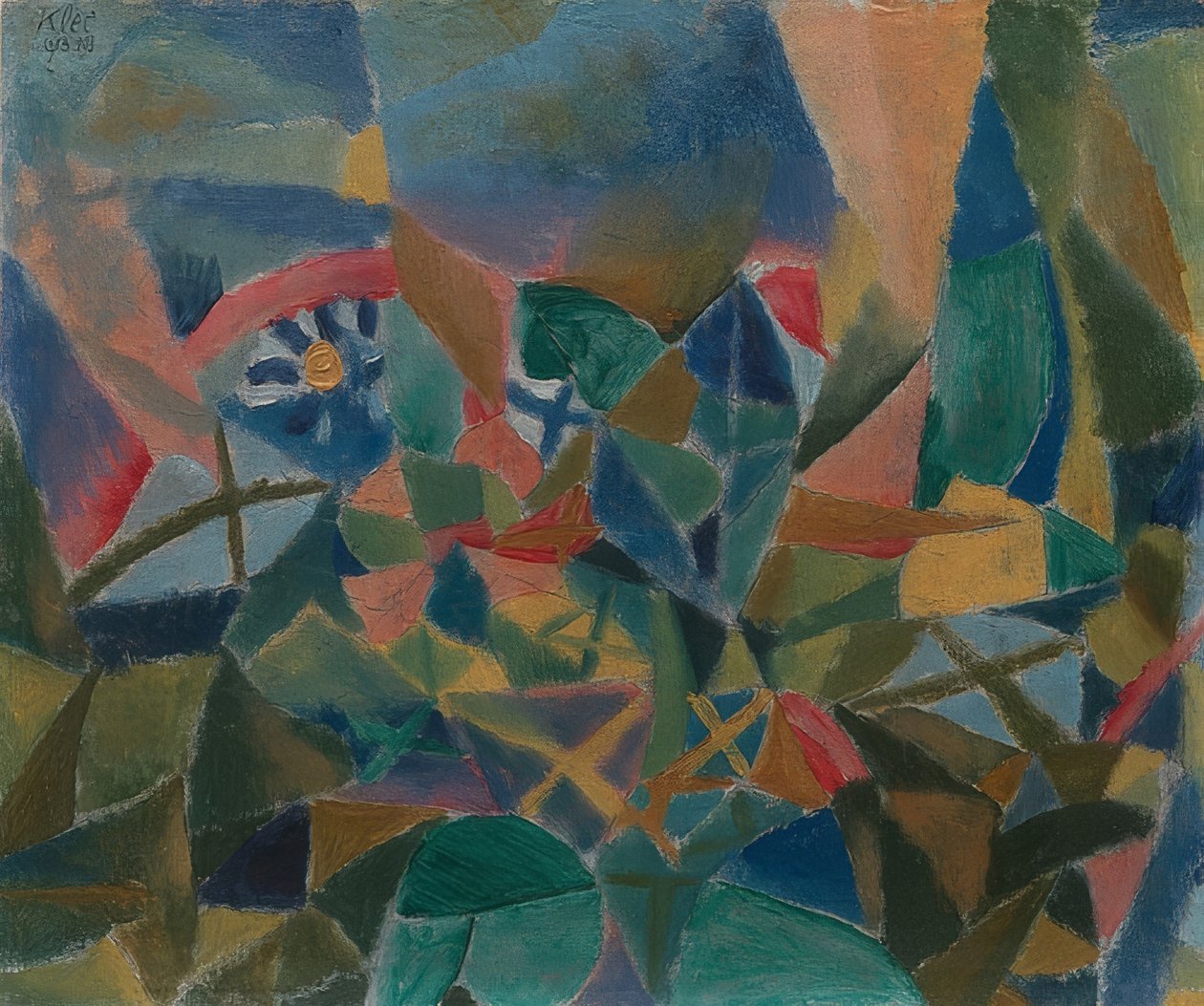 花坛。 1913年 作者 保罗·克莱