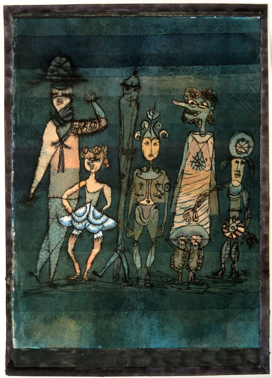面具，1923年。 作者 保罗·克莱
