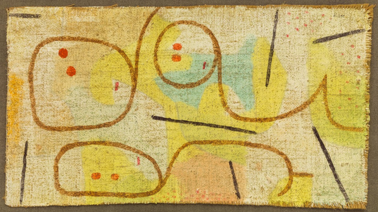 卧姿，约 1937 年（麻布油画） 作者 保罗·克莱