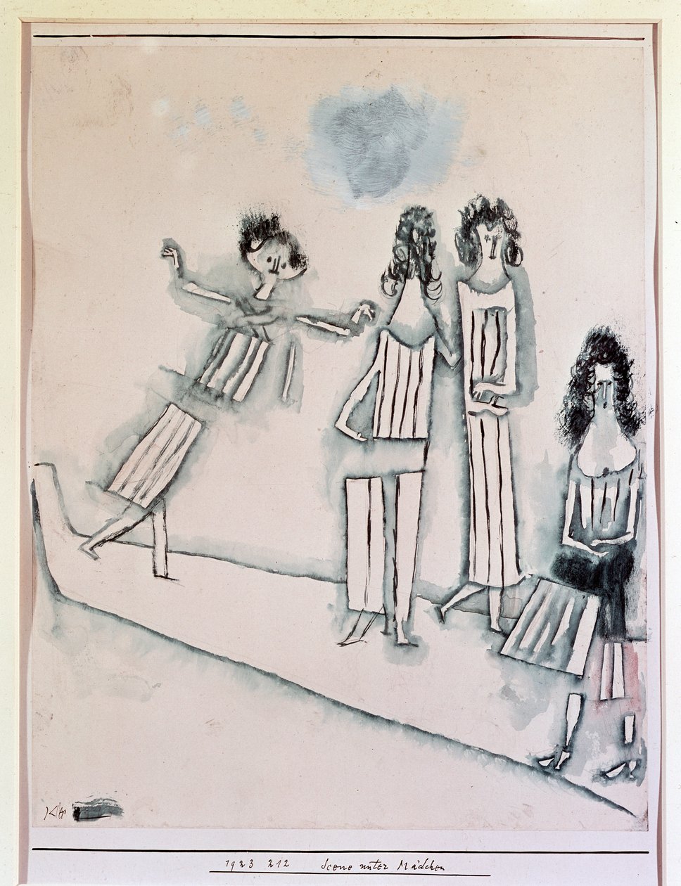 女孩们的场景（绘画，20 世纪） 作者 保罗·克莱