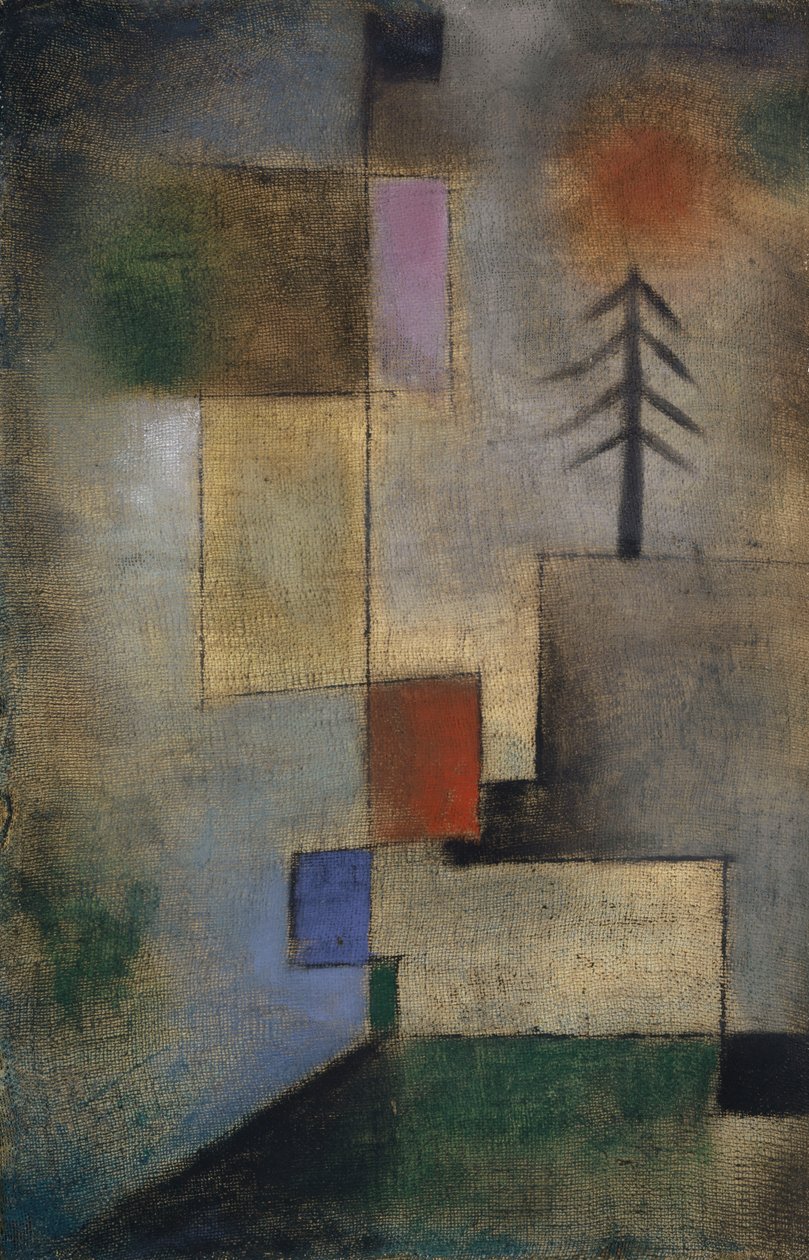 枞树的小图片，1922年。 作者 保罗·克莱
